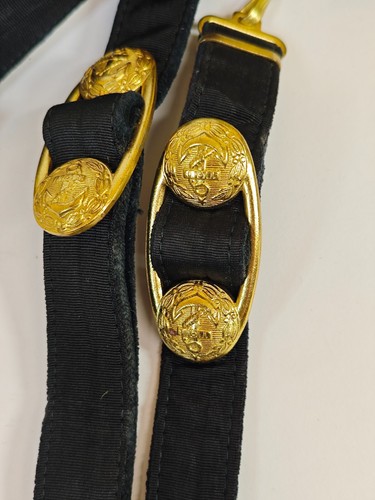 NEW Original Soviet NAVY Officer's Black Belt with Dagger Dirk Suspension A161 - Picture 3 of 13