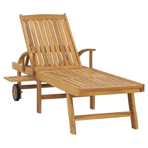 Sonnenliege Massivholz Teak - Bild 2 von 11
