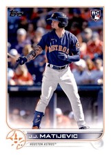 2022 Topps Update Series - #US297 J.J. Matijevic (RC)