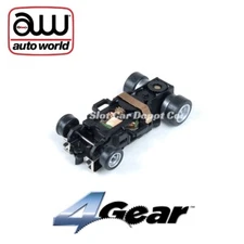 Auto World 1 Brand New 4 Gear Ultra G Chassis Fits Aurora, AW, JL  PSC4G-029