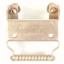 Ludwig WFL Butt Plate Snare Drum Hardware Nickel Plated Vintage30 President Wm.F