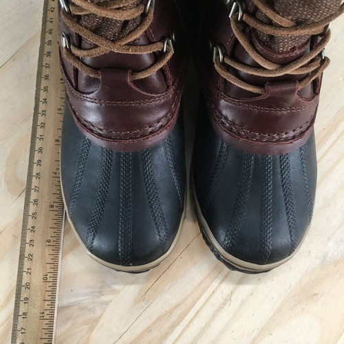 Sorel Snow Boots Womens 8 Conquest Carly Brown Mid-Calf Lace Up Block NL2273-628 - Picture 9 of 16