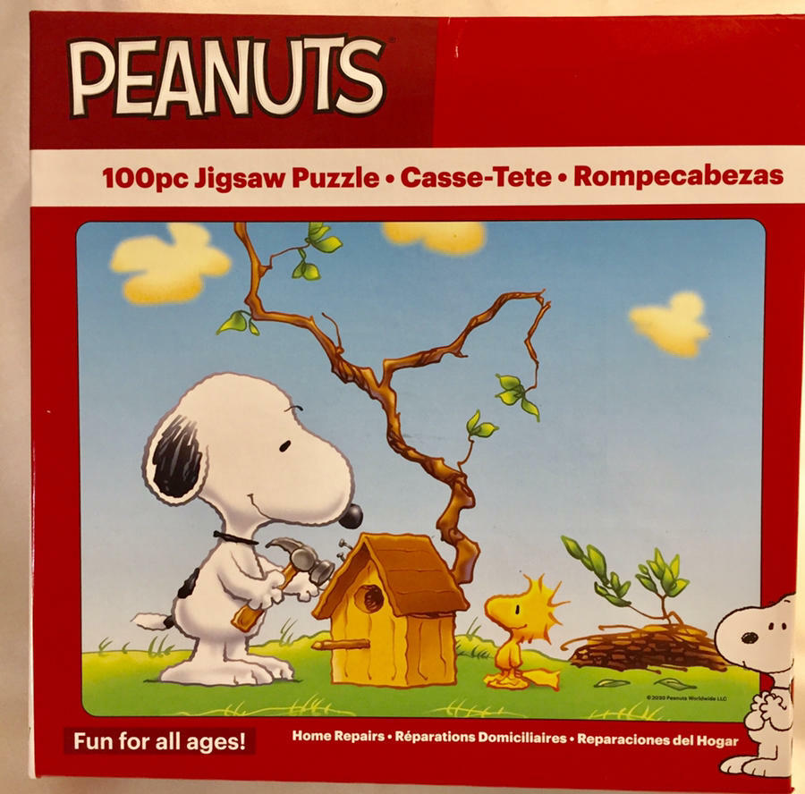 Snoopy & Woodstock Home Repairs 100-Piece Jigsaw Puzzle New Sealed #01325