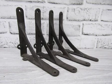 Set of 4 Sm New 6" Cast Iron Shelf Brackets Antique Style Rustic Ironbridge Arch