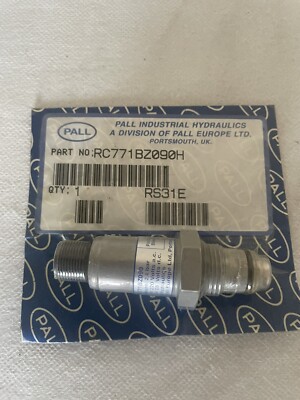 PALL Druckschalter Verstopfungsanzeige Teilenr. RC771BZ090H Brandneu Versiegelt
