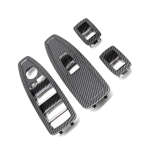 ABS Carbon Fiber Door Window Lift Switch Button Panel Cover For BMW 3 Series F30 - Picture 4 of 11