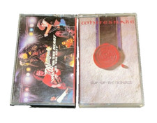Whitesnake Live In The Heart Of The City  Slip of the Tongue Cassette Tape Lot