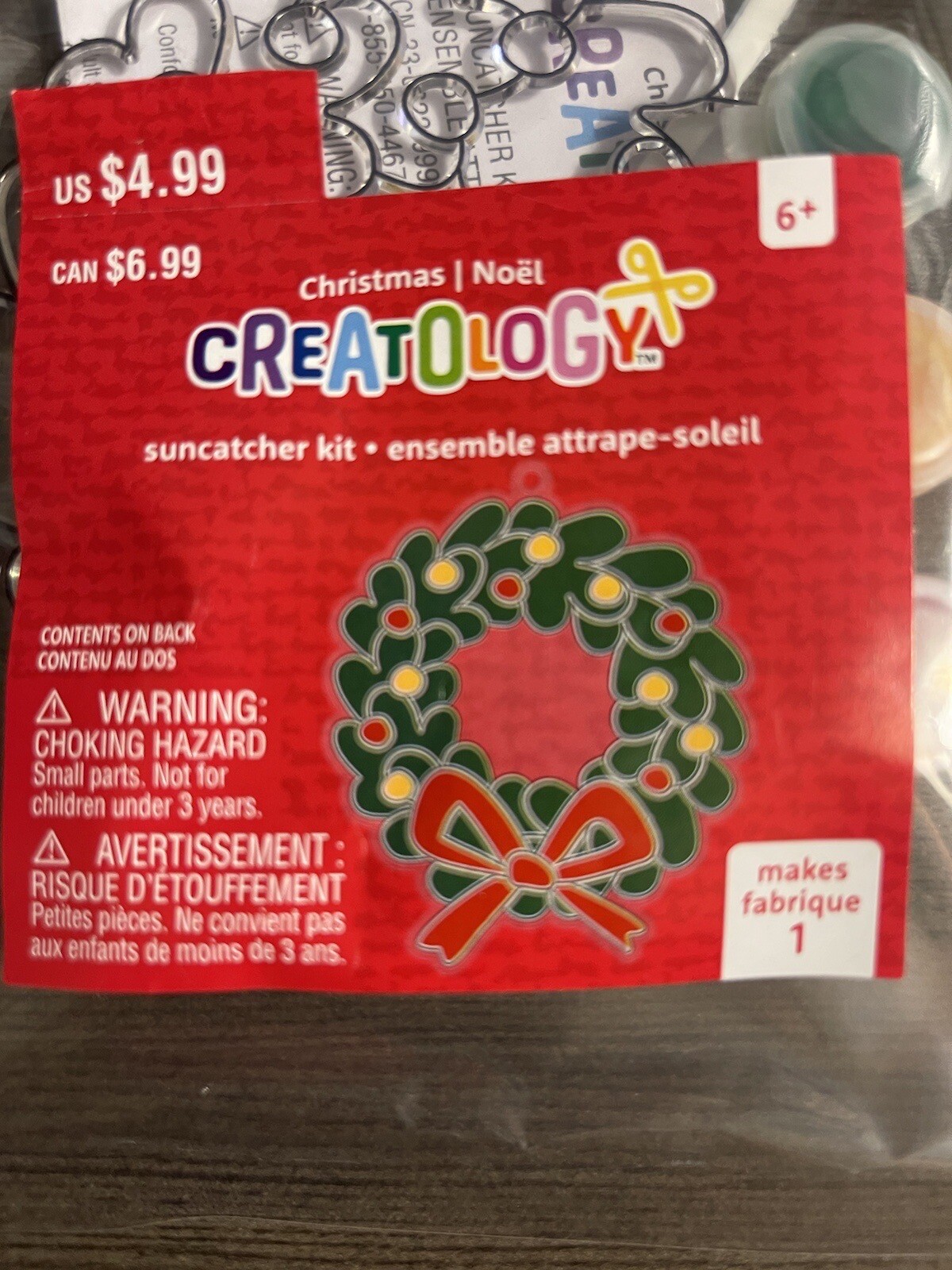 Suncatcher Kids Activity Paint Kit Christmas Wreath New Stocking Stuffer