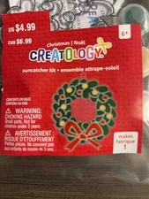 Suncatcher Kids Activity Paint Kit Christmas Wreath New Stocking Stuffer