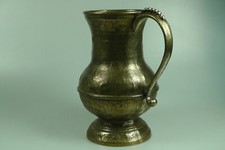 Messingkrug schwer massiv Messing Krug Vase Dekoration Sammler