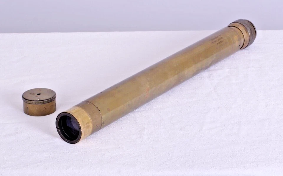 Marine brass single draw telescope, Ottway & Co. Ltd, Ealing, London - Image 2 of 4
