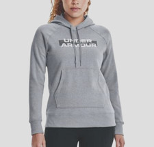 Under Armour women's Logo Heat Gear Hoodie - size Large - Grey