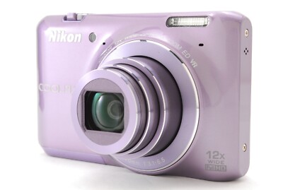 Nikon COOLPIX S6400 16.0MP Digital Camera Lilac Purple/red/black