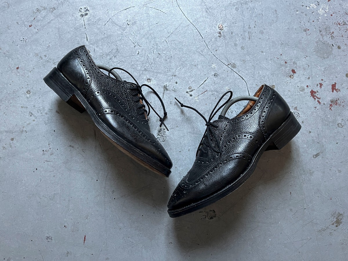 80s Vintage Sanders British Army Military Service Dress Shoes