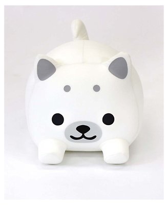 MOGU Cushion Pillow Plush Doll White Cute Dog F/S from Japan