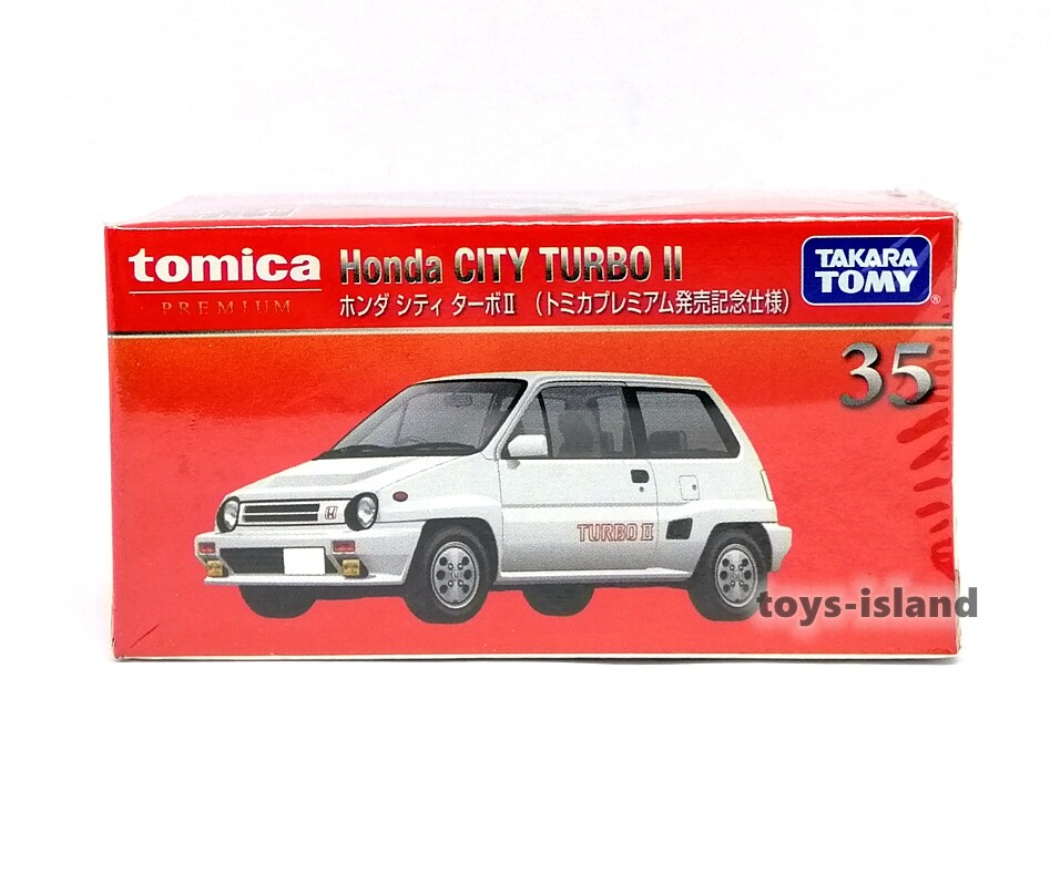 トミカ（河口湖）『HONDA CITY TURBO II』日本製・未開封品 TOMICA PREMIUM 35 Honda City Turbo II 1/55 TOMY 2022 AUG NEW MODEL