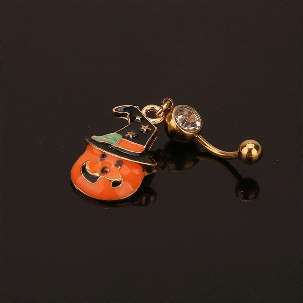 Pumpkin belly 2024 button ring