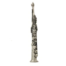 Pin Soprano Sax Pewter Pin Harmony Collection