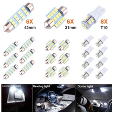 20pcs LED Interior Lights Bulbs Kit Car Trunk Dome License Plate Lamps 6000K