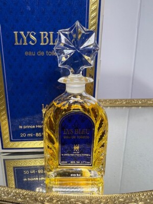 Lys Bleu Prince Henri d'Orleans edt  20 ml  Vintage 1980 Sealed/not used  bottle