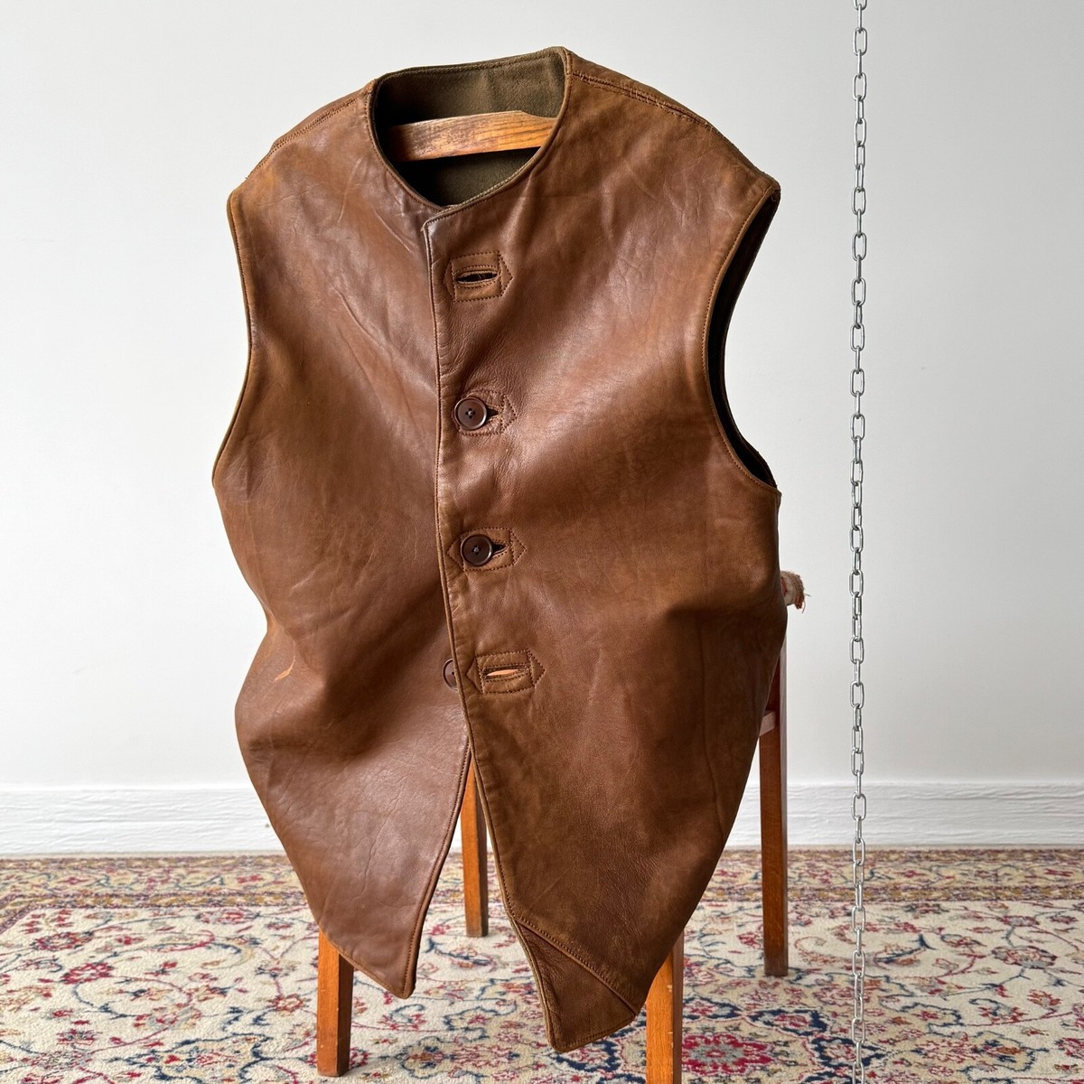 Vintage Military Original 1940s WW2 Era British Army Leather