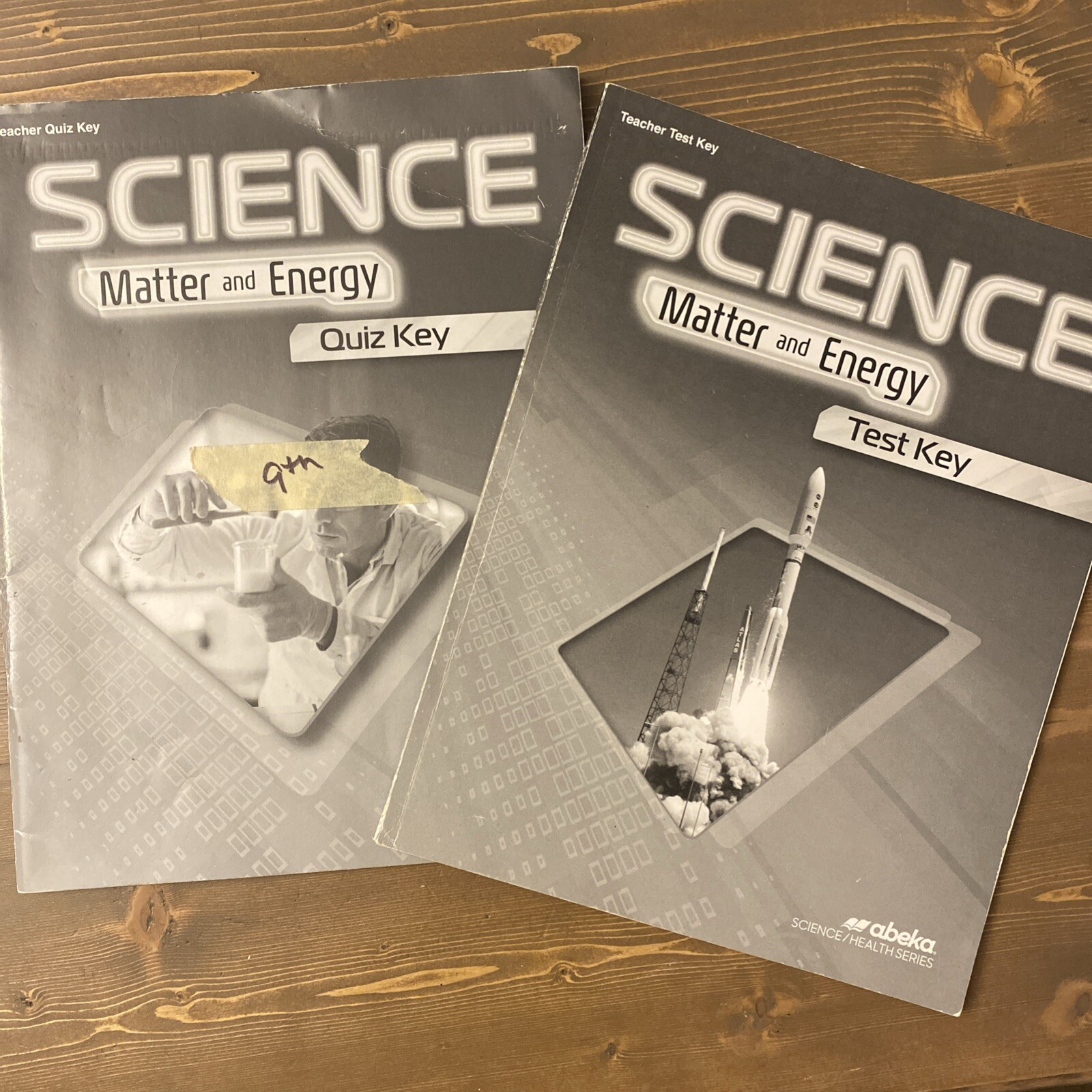 Abeka 9th grade science matter energy teacher quiz test keys ebay