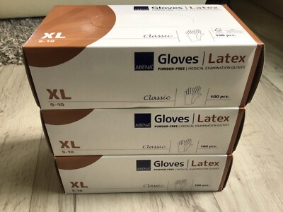 3Packungen, à100St., Abena Gloves Leatex Handschuhe classic, Gr. XL, neu