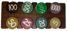 Porte-agneaux / boutons - 8 trous double rangée style casino Las Vegas *