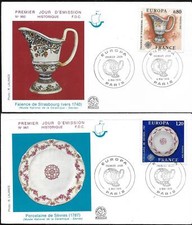 1877/8+ FDC 2  ENVELOPPES  1er JOUR     EUROPA