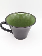 Gabbay Fusion Wasabi Mug by Gibson Green Speckled Tea Coffee cups Flare Rim