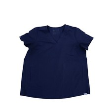 FIGS Technical Collection Scrub Top Shirt SMALL Women's Blue Short Sleeve