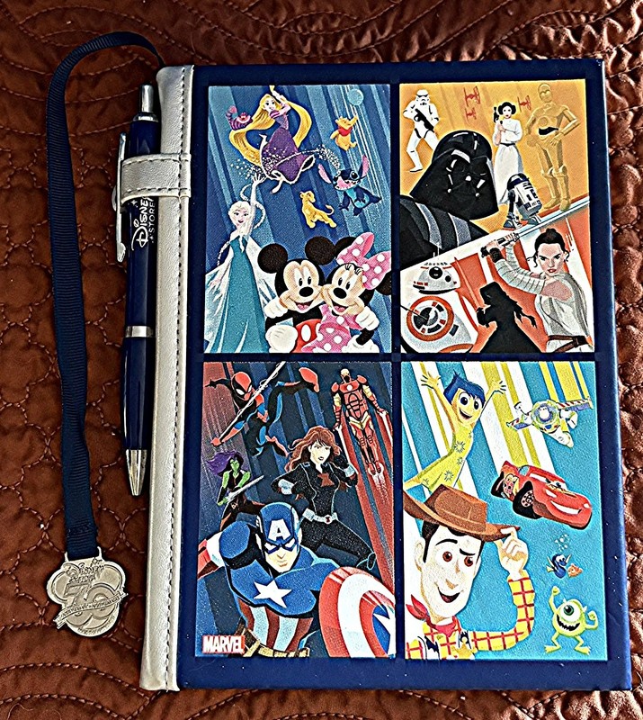 Disney Store 30th Anniversary Journal & Pen  Marvel Star Wars Themed Cover NEW