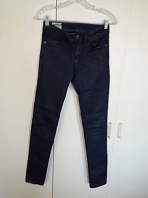 MEXX AMSTERDAM SKINNY DK WASH STRETCH JEANS-W27-GENTLY WORN-COTTON/POLY/SPANDEX