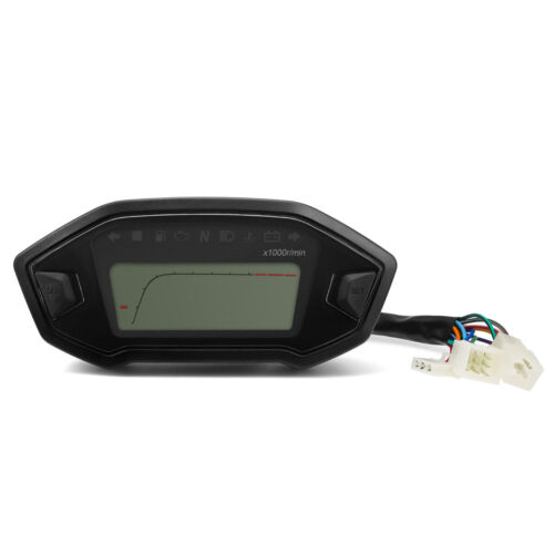 Universal Motorcycle Digital LCD Speedometer Odometer Tachometer Gauge Backlight - Picture 13 of 14