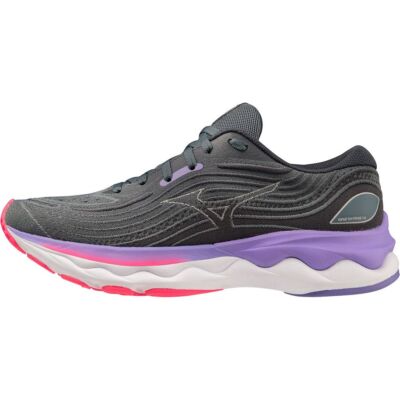 Mizuno Wave Skyrise 4 Womens Running Shoes Grey Cushioned Comfort Run  Trainers | eBay