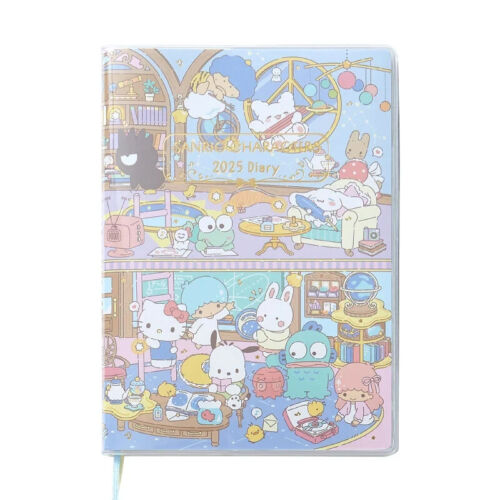 Japan Sanrio Characters B6 Diary (Horizontal Ruled) 2025 Planner Weekly