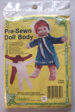 12" pre-sewn soft sculpture doll body unopen package 1984 Magelsen