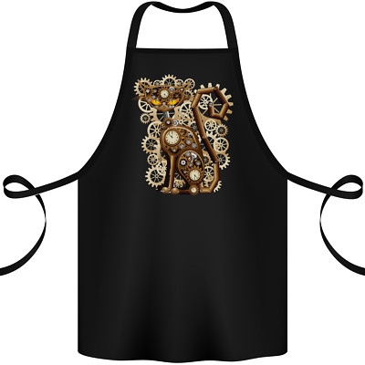 Steampunk Katze Baumwolle Schürze 100% Bio