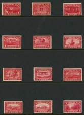 (22315)  US stamp scott# Q1-Q12 Mint VLH (1ct-$1 1913 Parcel Post Beautiful set)