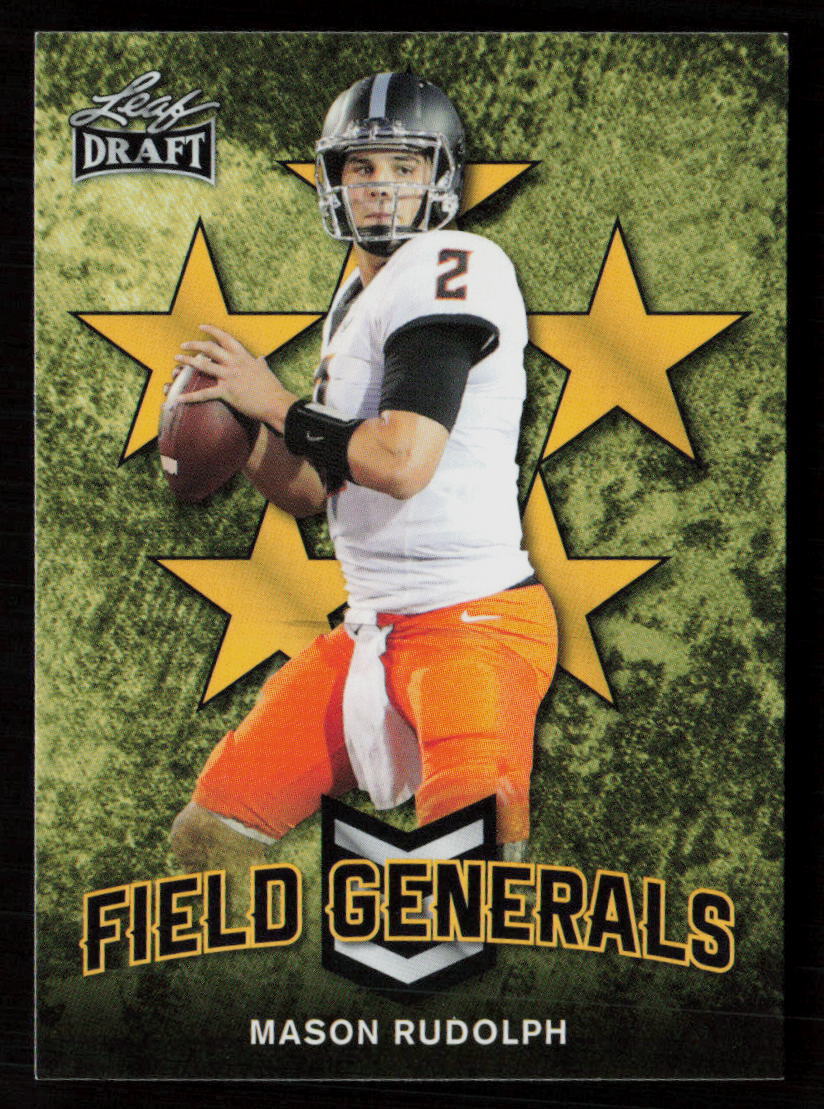 Mason Rudolph Leaf Draft Field Generals #FG07 Gold
