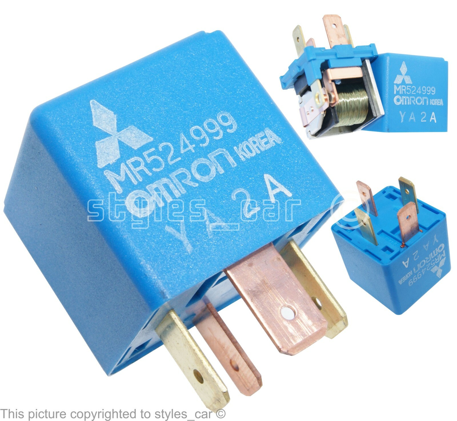 MR524999 Genuine Mitsubishi (1995-2012) 4-Pin Blue Multi Use Relay 