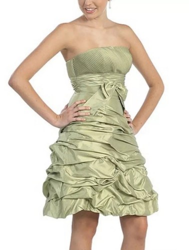 Dress Raunched Strapless Mint With Scarf Size 12. May Queen - Picture 4 of 12