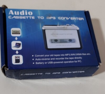 USB Cassette Tape To PC MP3 CD Digital File Converter Music Player Audio