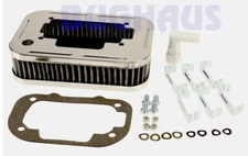 Genuine Redline Weber DGV Chrome Air Cleaner Assembly - 1 3/4" tall - FREE SHIP!