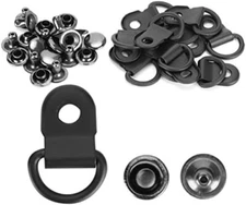 100 Set Shoelace Hook D-Ring Eyelet Buckle Brass Boot Hooks Fittings with...