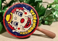 Kirchhof  s  Life Of The Party  Tin Noisemaker - Vintage Clown Rattle
