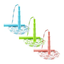 Jump Rope 9ft Adjustable Jumping Rope Plastic Segmented Beaded Skipping Exercise
