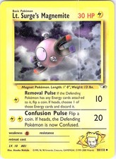 Lt. Surge's Magnemite (50) Unlimited Uncommon Gym Heroes 050/132 LP on eBay
