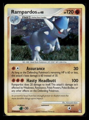Rampardos (Cosmos Holo) 33/123 Holo Rare Deck Exclusives Pokemon Damaged