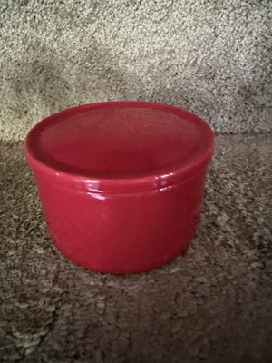 Iittala Finland Kaj Franck Kilta Teema Red Jar Canister EUC